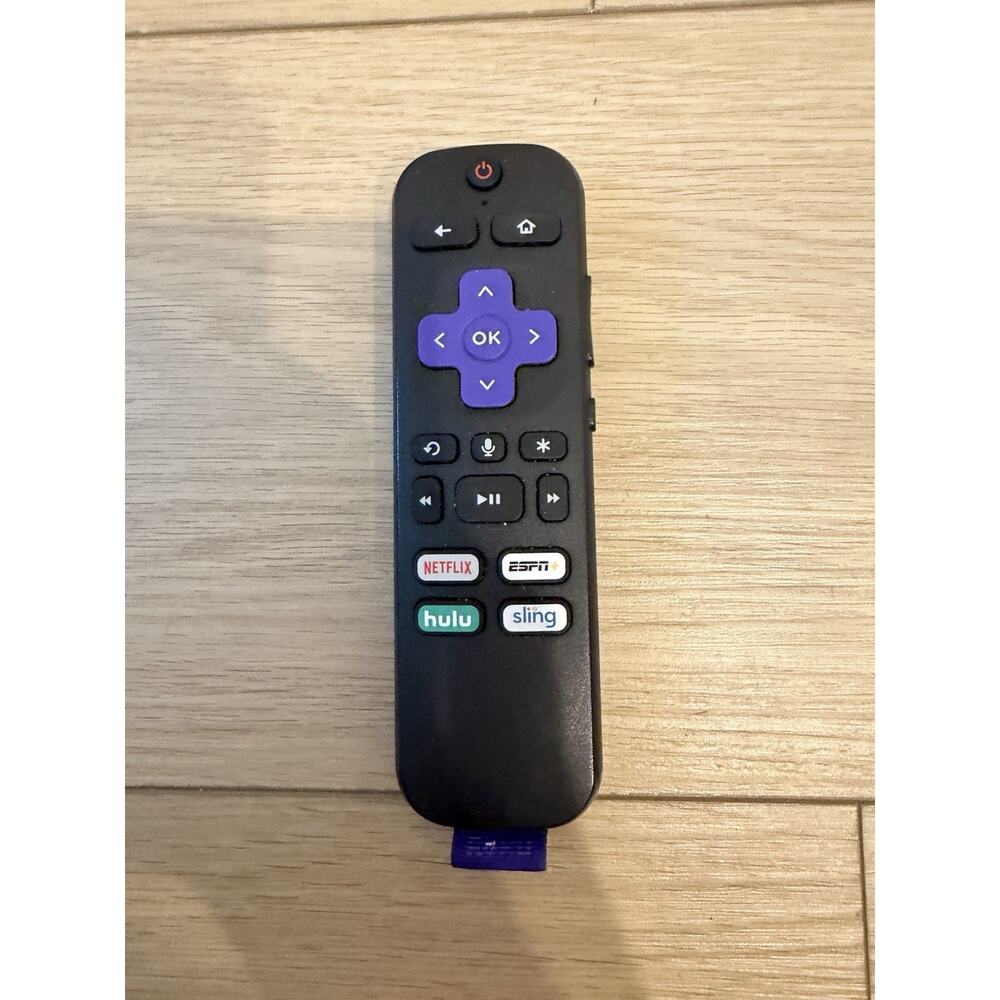 Roku RC-AL7 Wireless Voice Control Remote Black w/ Netflix Disney+ Hulu Sling